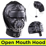 [Ready Stock] Rosie Adult Fetish SM Harness Open Mouth Hood Blindfold Bondage Gear Dog Mask Bed Fun 