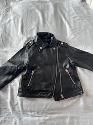 Zara 黑色仿皮外套