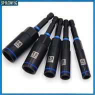 【1.15】 80mm Hex Nut Driver Drill Bit Adapter Socket Wrench Extension Sleeve 6-14mm