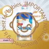 [Single Tin] Abbott Similac 5MO Stage 1 Infant Milk Formula 850g (0-12 months)