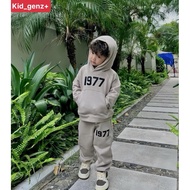 1977 gray gray hoodie sweatshirt set for children, unisex children's hooded sweatshirt set, Kid_genZ