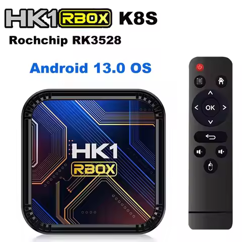 HK1 K8S Android 13 TV Box Rockchip RK3528 2.4G 5G Wifi BT HDR 8K Decoding 3D ROM 16GB 32GB 64GB