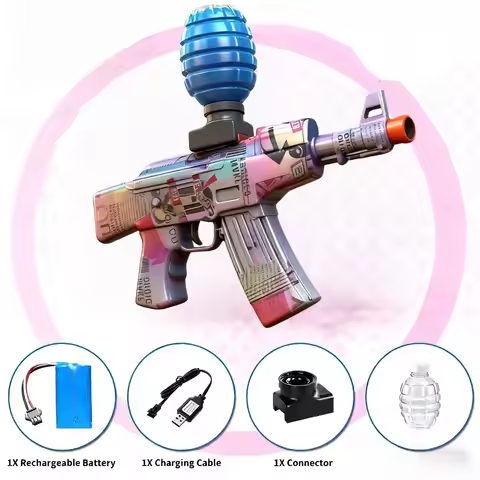 Electric Gel Ball Blaster,Automatic Gel Ball,Rechargeable Splatter Ball Blaster For Outdoor Activiti