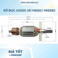 Rotor, machine core, chisel Rotor AZG02-15/ H65SC/ H65SB2 body 53 length 207mm 9 straight teeth