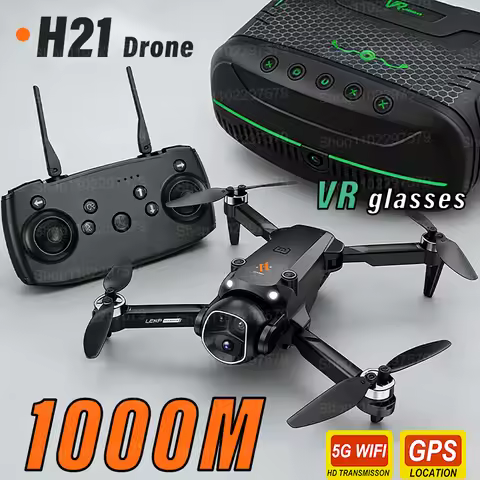 Drone H21 NEW 8K GPS WIFI Professional Original Remote Control Aircraft HD Dual Camera Foldable Quad