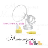 Maymom Standard Narrow Neck Flange for Spectra breast pump parts w/ valve membrane