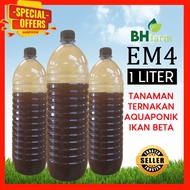 EM4 Effective Microorganism 1 liter Untuk Penternakan Pertanian Perikanan Akuakultur Ikan Beta EM Ag