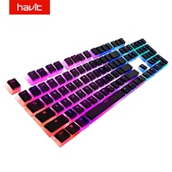 Havit Keycaps Double Shot Backlit PBT Pudding Keycap Set with Puller compatible with Cherry MX Mecha
