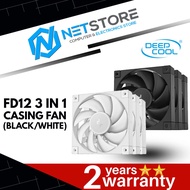 DEEPCOOL FD12 3 IN 1 CASING FAN (BLACK/WHITE)