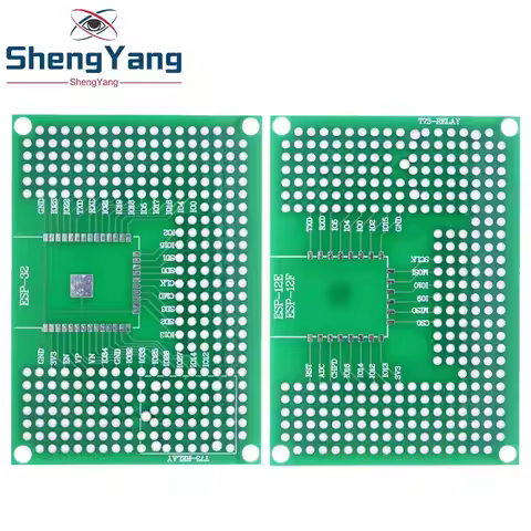 1/2/5pcs 5x7CM Double Side Prototype Board Breadboard Protoshield For ESP8266 WIFI ESP-12F ESP-12E E