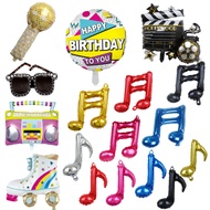 Retro 60's Theme Balloons Music Balloons