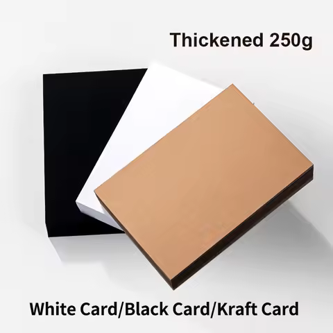 50/75/100Pcs Kraft Paper 250gsm Message Word Card paper DIY Gift Packing Cardboard Paper Blank Postc