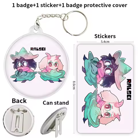 Ralsei Anime Character Game Soft Button Badge Brooch anchor Peripherals Pininsignias personalizables