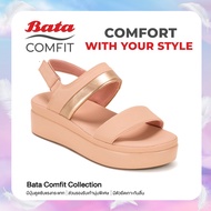 Bata บาจา Comfit รองเท้าเพื่อสุขภาพแบบรัดส้น พร้อมเทคโนโลยีคุชชั่น รองรับน้ำหนักเท้า สำหรับผู้หญิง รุ่น NOVEL สีชมพู 6015061