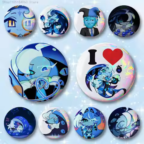 S-Shadow Milk C-Cookie Badges 25 32 44 58 75 mm Round Cosplay Pin Bag Decor Fans Collect Friends Gif