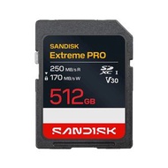 Extreme PRO SD UHS-I 512GB 250MB/R 170MB/W 記憶卡 (SDSDXXJ-512G-GSCIN)