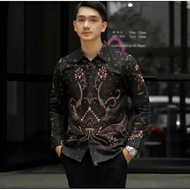 KEMEJA Batik Shirt Tops Men's BATIK Shirts Long Sleeve NO Sogan BATIK INDONESIA Clothes