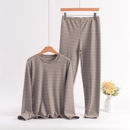 XL to 8XL Plus size Thermal underwear O-Neck Long sleeve Tshirts and Ankle Length Pants Fleece long 