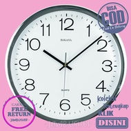 Jam Dinding Dekorasi Rumah Polos Bagus Minimalis Elegan Sakana 080