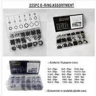 225pcs Assorted Rubber O-Ring Washer Seals o ring assortment; Rubber O-Ring,o ring silicone; metric 