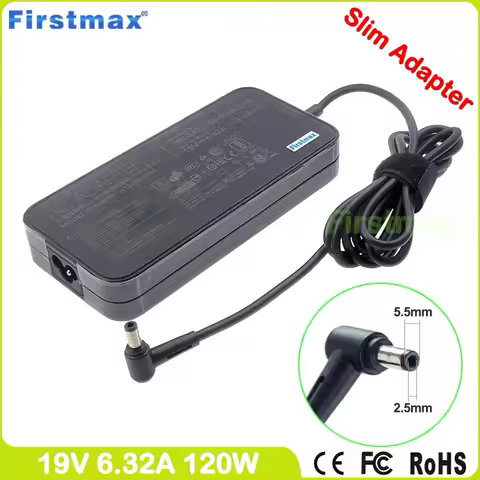 19V 6.32A 120W Laptop Adapter Charger for Asus W518IK W518JF W518JX X450JB X550JD X550JX X550VA X550