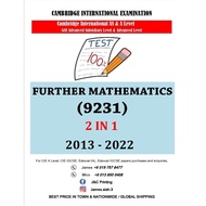 Cambridge A Level Past Year Papers Further Mathematics 9231 AS & A2 (2IN1 VERSION)(P1,2,3,4)