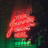 YOUR Journey BEGINS HERE霓虹燈LED發光字Neon Sign Light