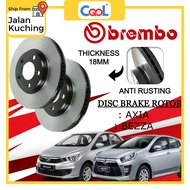 Brembo Rotor Perodua Axia , Bezza Front 18MM Disc Brake Rotor