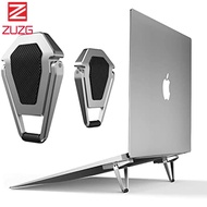 ZUZG Portable Invisible Laptop Stand-2PCS, Mini Aluminum Cooling Pad,Computer Keyboard Mount Kickstand,Ergonomic Lightweight Laptop Desk Stand for 12-17 Inches Tablet&amp;Laptop