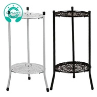 Two-Layer Elegant Metal Plant Stand Shelf Potted Plant Holder Modern Tall Plant Pot Stands for Indoor Outdoor Decor