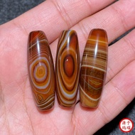 Natural Wrapping Silk Agate String Dzi Beads Barrel Beads Loose Beads Top Beads Accessories Pendant 