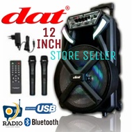 Speaker Trolley Dat 12 Inch DT1210FT X2 Speaker Portable Wireless..!!