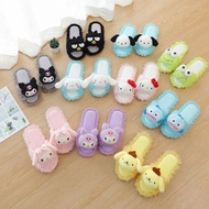 Home Room Slippers Cinnamoroll Kuromi Melody Pompompurin Hangyodon Keroppi Hello Kitty Badtzmaru Poc