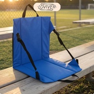 LOVIVER Stadium Cushion with Backrest Carrying Handle Portable Bleacher Seat Padded Bleacher Chair S