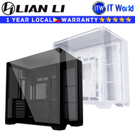 Itw | Lian Li Computer PC Case O11 Vision Compact Tower Chassis Tempered Glass (Black | White)