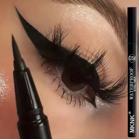 Common Eyeliner for Men and Women Waterproof, Long-lasting, Fast Drying Black Eyeliner Pen Men's Eye