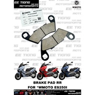 BRAKE PAD RR *P0135472530000 FOR WMOTO ES250I / XDV250I ORIGINAL MFORCE SPAREPARTS OFFER PROMOSI CLE