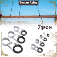 7Pcs Ring Guide Joran Teleskopik Baja Tahan Karat / Cincin Joran Antena / Aksesoris Joran Pancing