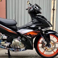 Tem Rời Ex 150 Mx Cam Đen Bóng - Tem Chuẩn Hình