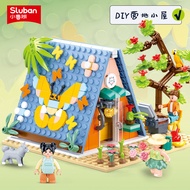 M38-B1088 Building Blocks - DIY Camping Cottage & Cat Home 【 M38-B1088 Blok Binaan - Kote Perkhemaha