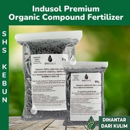 Indusol Premium Baja Sebatian Organic Compound Fertilizer Baja Soya Baja Durian 2kg SHS Kebun 纯有机肥