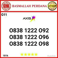 Nomor Cantik AXIS 11 digit triple 222 0838 1222 092 RG012 1577