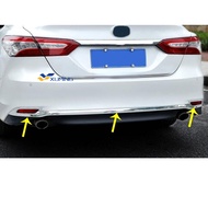Xuming สำหรับ Toyota New Camry XV70 2017 2018 2019 2020รถการป้องกันกันชน ABS โครเมี่ยมตัดด้านหลังไฟท้ายไฟตัดหมอกด้านล่างตัด