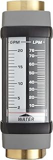 Hedland H705B-030 Flowmeter, Brass, For Use With Water, 3-30 gpm Flow Range, 3/4" NPT Female