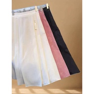 chinese style skirt chinese style Guofeng New Chinese Silk Horse Skirt Ladies Jacquard Lipit Skirt 2