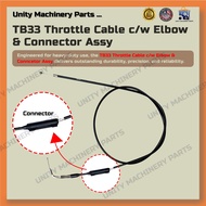 Unity Machinery Parts Throttle Cable Brush Cutter Mitsubishi TL33 TB33 BG330 TU33 TL43 TB43 BG430DT 