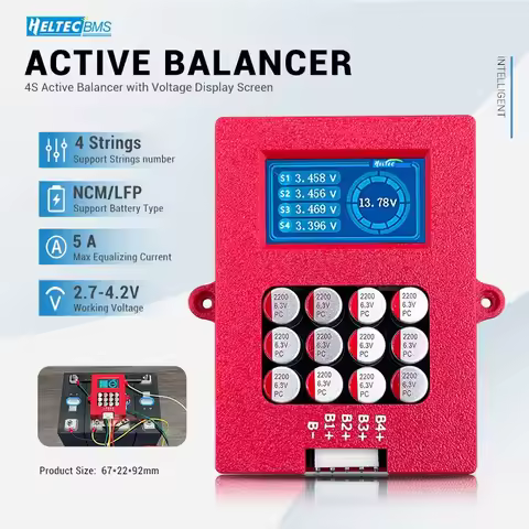 Heltec Active Balancer 4S 6S 8S Lithium/Lifepo4 Battery Equalizer Board LTO Cells Capacitor Balancer