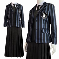 HOLOUN Enid Sinclai  Bianca Barclay Wednesday School Cosplay Costume Uniform Dress Embroidery