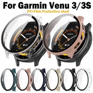 For Garmin Venu 3 3S Case PC Cover Venu3 Screen Protector Tempered Glass Covers Smart Watch Protective Screen Bumper Frame Shell