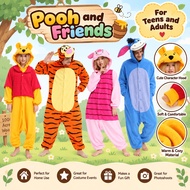 Eeyore Tigger Winnie The Pooh Piglet Onesie Costume for Adults Pooh and Friends Disney TV Character